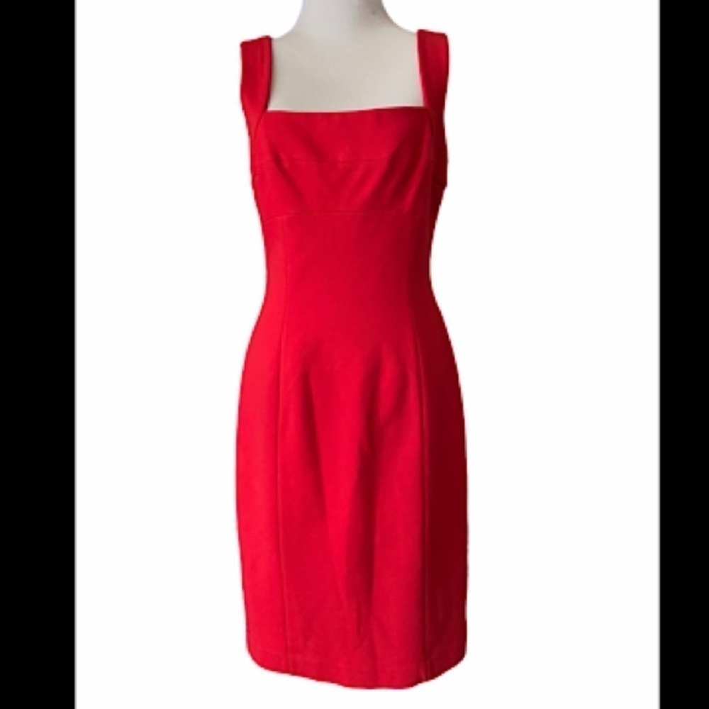 Red sheath dress by Worth New York SZ 6